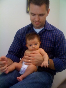 Lucie at the Doctor: One Month Checkup