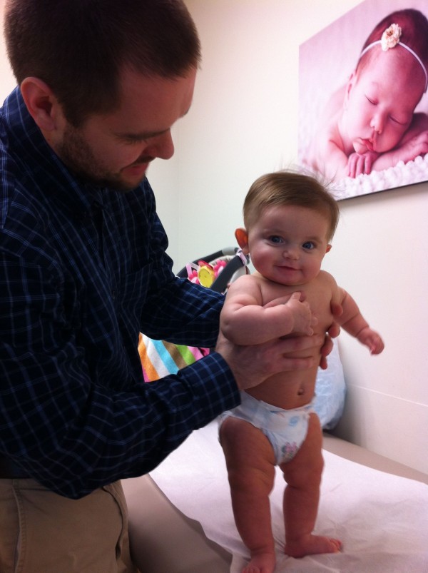 Lucie's four month doctor appointment